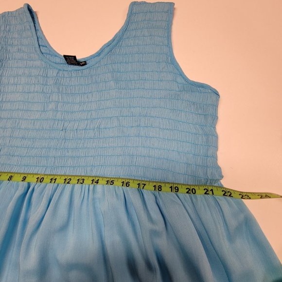 Blue Long Dress Sleeveless Rayon Long Dress Maxi Dress - Size L/XL - New! - Picture 7 of 11